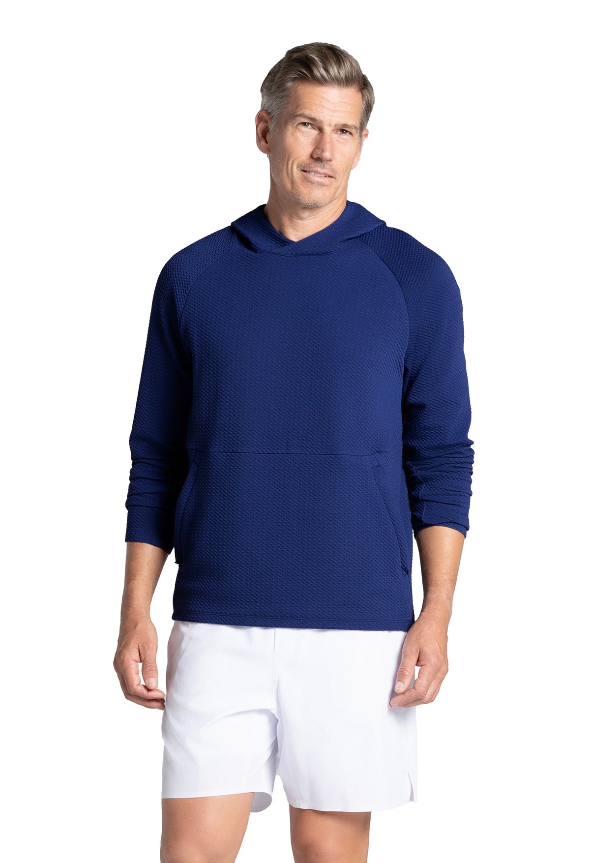 Solid Popcorn Stitch Hoody - 94001